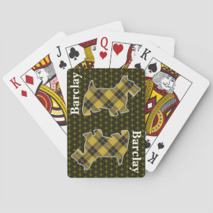 Clan Barclay Tartan Scottish Terrier Edition Casinokort