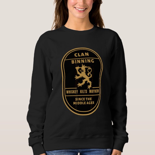 Clan Binning skotskt arv höglandslekar T Shirt (Framsida)