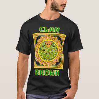 Clan Brown Scottish Celtic Thistle  T Shirt