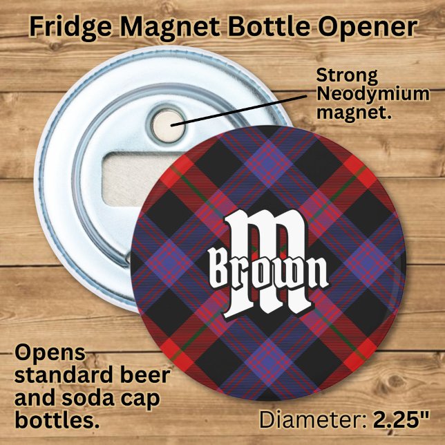 Clan Brown Tartan Flasköppnare (Skapare uppladdad)