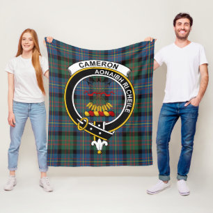 Clan Cameron av Erracht gammal tartan plaid Fleecefilt
