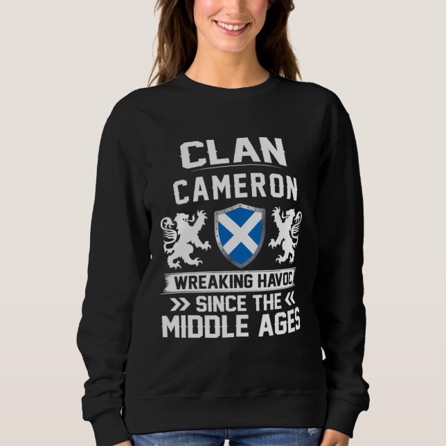 Clan CAMERON scottish family scotland mothers day  T Shirt (Framsida)