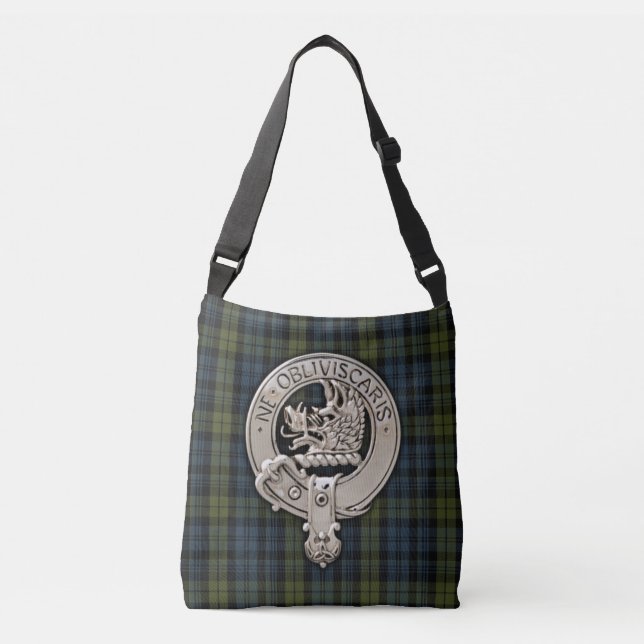 Clan Campbell-vapen & Tartan Axelväska (Framsida)