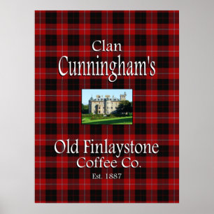 Clan Cunningham's Old Finlaystone Kaffe Co. Poster