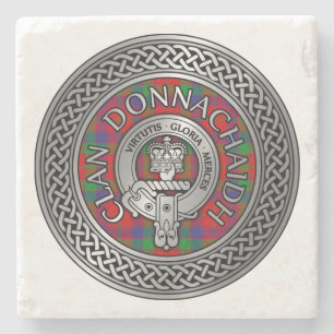 Clan Donnachaidh Robertson vapen & tartan knut Stenunderlägg