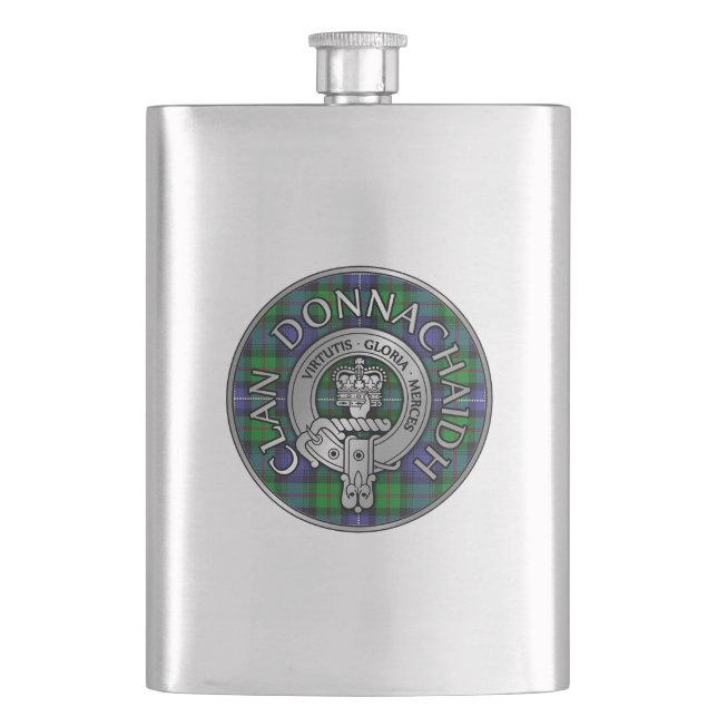 Clan Donnachaidh /Robertson vapensköld och jakt-ta Fickplunta (Framsidan)