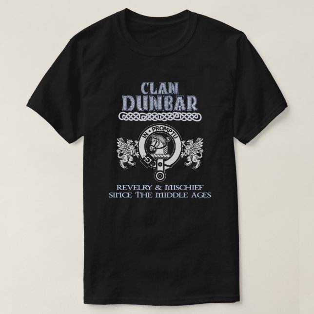 Clan Dunbar crest Scottish clans Scottish Surname T Shirt (Design framsida)