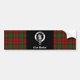 Clan Dunbar Tartan & Crest Badge Bildekal