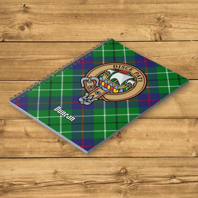 Clan Duncan-vapen över tartan Anteckningsbok (Skapare uppladdad)