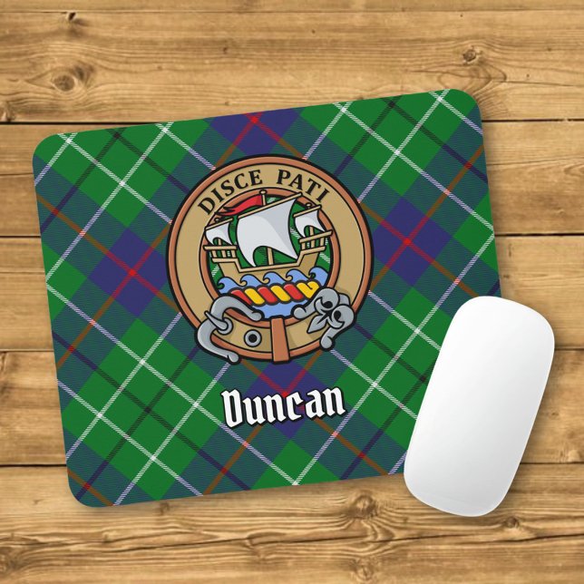 Clan Duncan-vapen över tartan Musmatta (Skapare uppladdad)