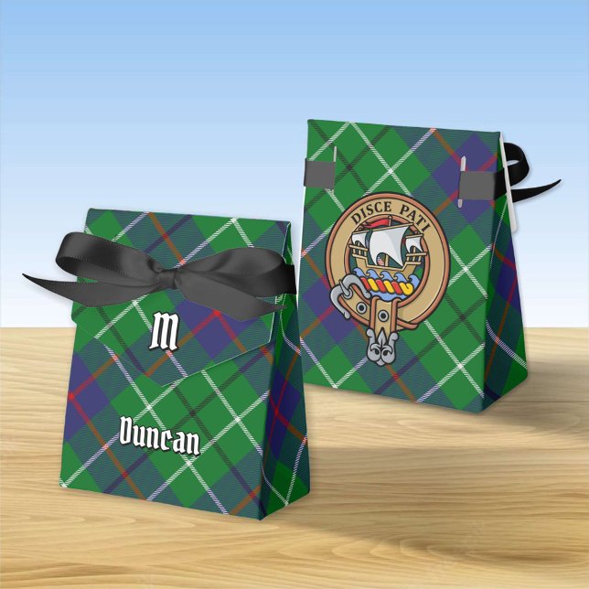 Clan Duncan-vapen över tartan Presentaskar (Skapare uppladdad)