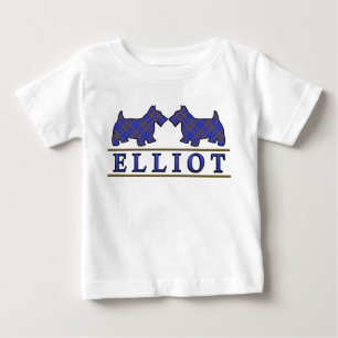 Clan Elliot Scottie Dogs skotsk klan-tartan Tröja