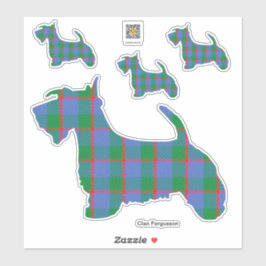Clan Fergusson Scottie-klistermärke Klistermärken