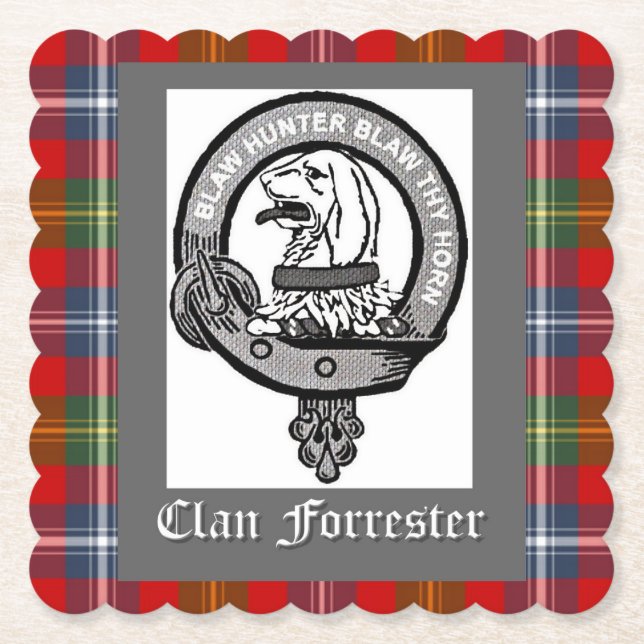 Clan Forrester-vapen Underlägg Papper (Framsida)
