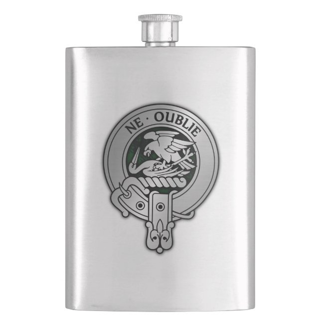 Clan Graham Crest & Tartan Flask Fickplunta (Framsidan)
