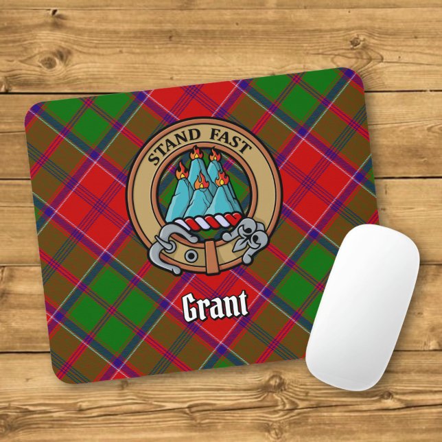 Clan Grant-vapen över tartan Musmatta (Skapare uppladdad)