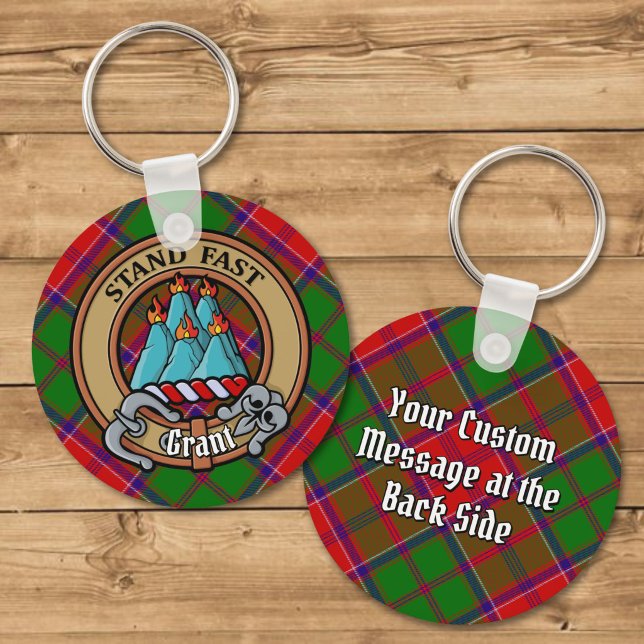Clan Grant-vapen över tartan Nyckelring (Skapare uppladdad)