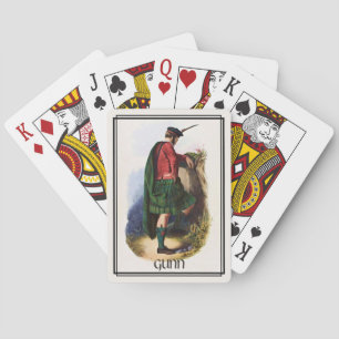 Clan Gunn Classic Skottland Däck Casinokort