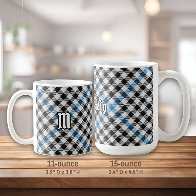 Clan Haig Check Tartan Kaffemugg (Skapare uppladdad)