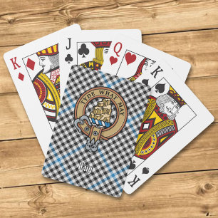 Clan Haig-vapen över Check-tartan Casinokort