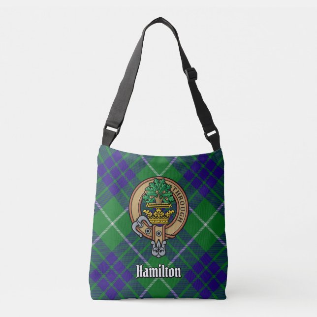 Clan Hamilton Jakt-Tartan Axelväska (Framsida)