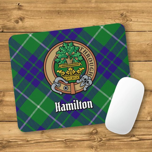Clan Hamilton-vapen över jakt-tartan Musmatta (Skapare uppladdad)