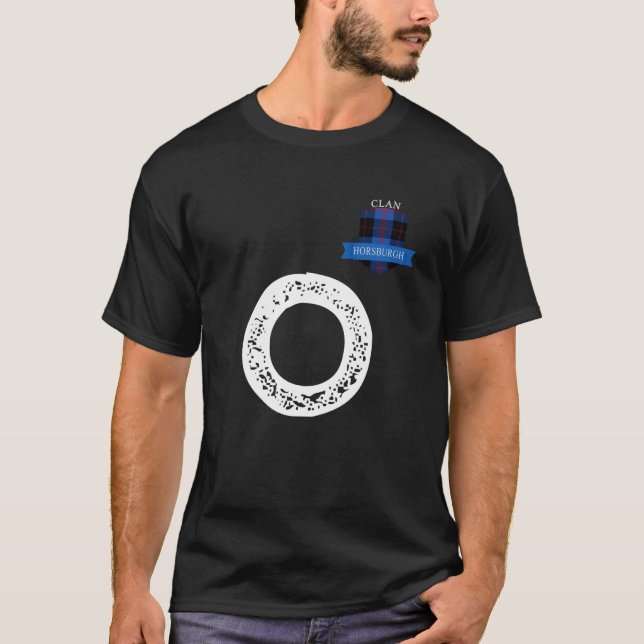 Clan Horsburgh O Familjematchning T Shirt (Framsida)