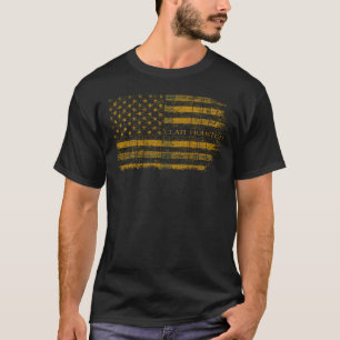 Clan Houston skotsk tartan US flag kilt Skottland T Shirt