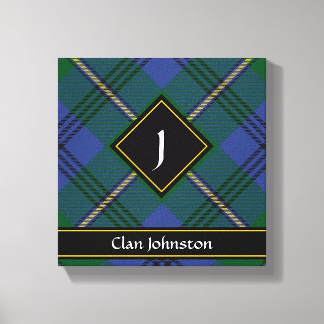 Clan Johnston Tartan Canvastryck (Framsida)
