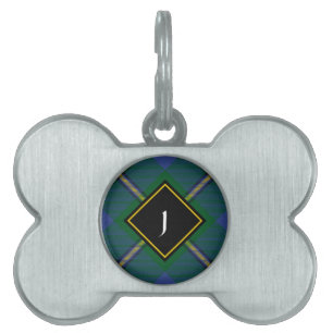 Clan Johnston Tartan Husdjurs-ID-märke ID-bricka Husdjur