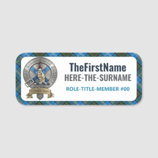 Clan Kirkpatrick Society - CKS Namn Etikett #2 Namnbricka