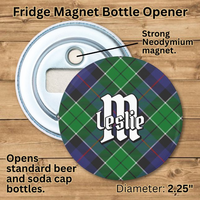 Clan Leslie Jakt Tartan Flasköppnare (Skapare uppladdad)