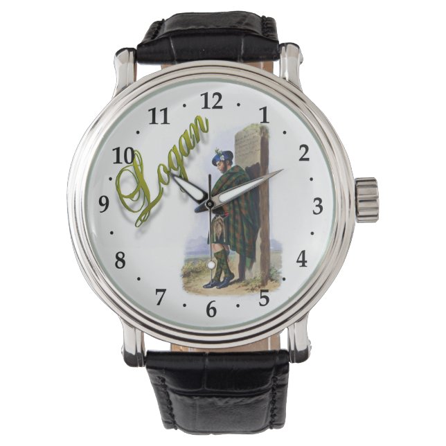 Clan Logan skotsk drömklocka Armbandsur (Framsida)