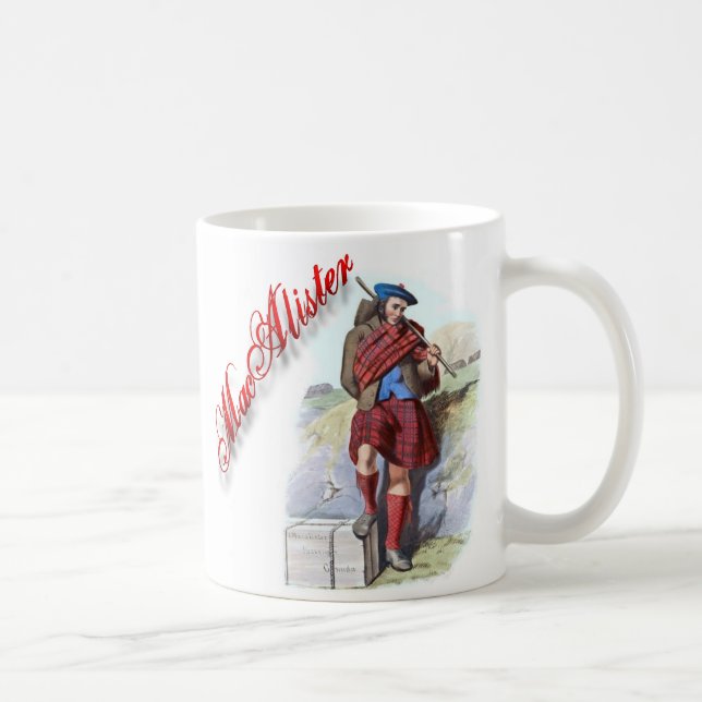Clan MacAlister skotsk drömcup Kaffemugg (Höger)