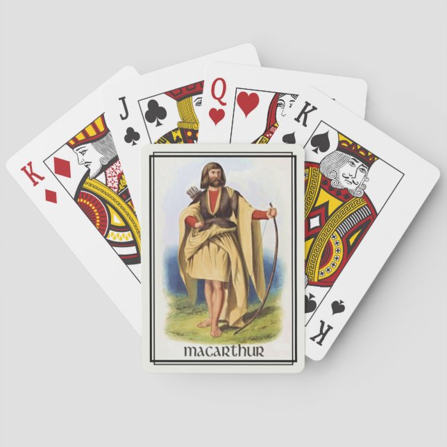 Clan MacArthur Classic Skottland Däck Kortlek (Baksidan)