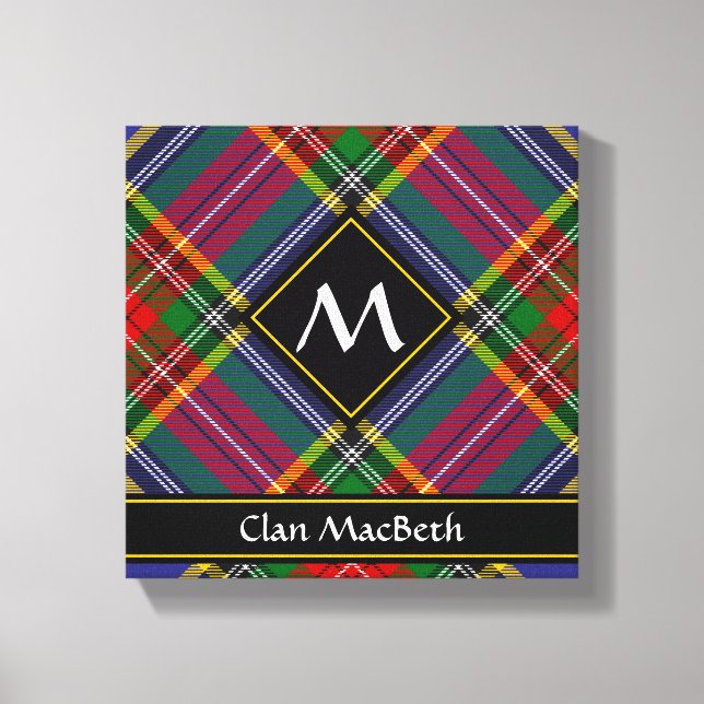 Clan MacBeth Tartan Canvastryck (Framsida)