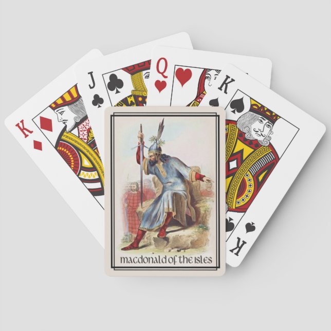 Clan MacDonald of the Isles Klassiska Skottland Spelkort (Baksidan)