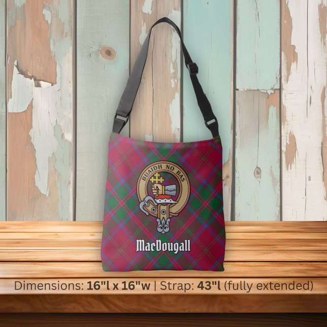 Clan MacDougall-vapen över tartan Axelväska (Skapare uppladdad)
