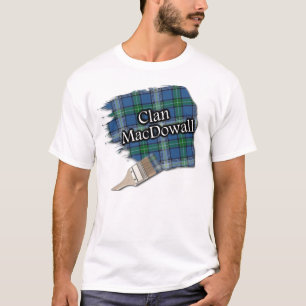 Clan MacDowall McDowell Tartan Pensel T Shirt