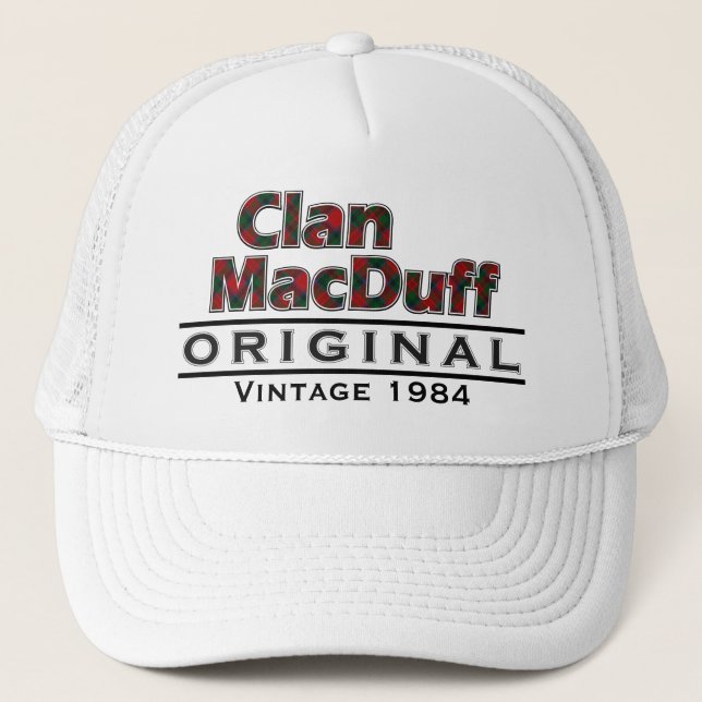 Clan MacDuff Årgångsanpassa Ditt Födelseår Truckerkeps (Framsida)