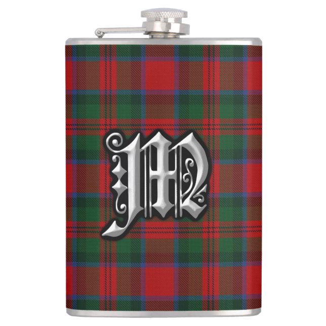 Clan MacDuff Tartan Old Scotland Flask på svenska Fickplunta (Framsidan)