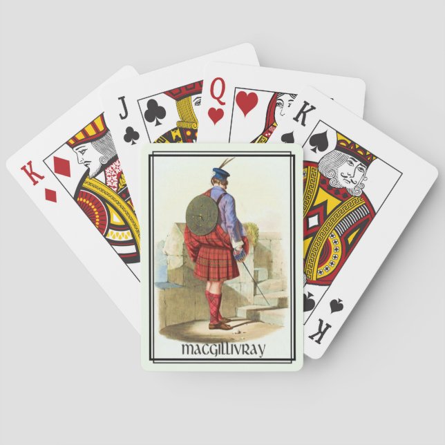 Clan MacGillivray Classic Skottland Däck Casinokort (Baksidan)