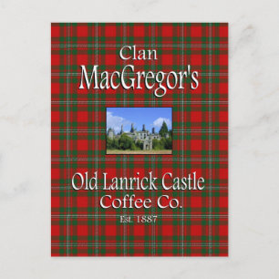 Clan MacGregors gamla Lanrick Castle kaffeföretag. Vykort