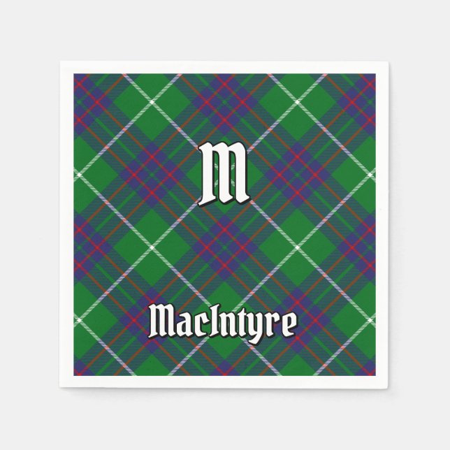 Clan MacIntyre Hunting Tartan Napkins Pappersservett (Framsidan)
