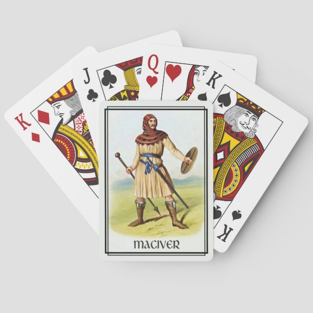 Clan MacIver Classic Skottland Däck Casinokort (Baksidan)