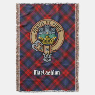 Clan MacLachlan vapen över tartan Filt