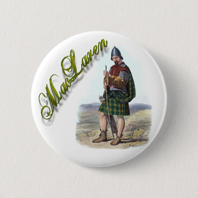 Clan MacLaren skotsk drömknapp Knapp (Framsida)