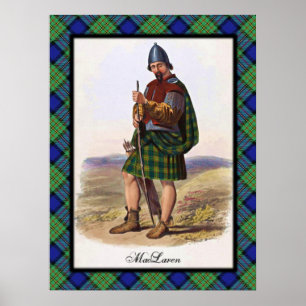 Clan MacLaren skotska drömmar affisch