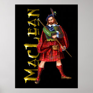 Clan MacLean skotsk höglanddröm poster
