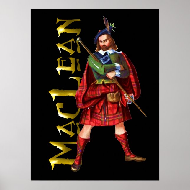 Clan MacLean skotsk höglanddröm poster (Framsidan)